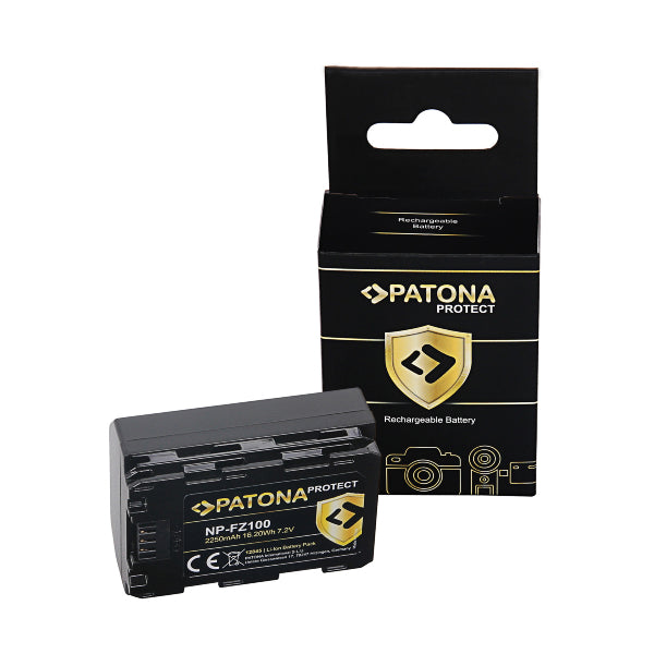 Patona Protect Batteria NP-FZ100 per Sony A9 A7III A7IV A7R Patona Protect Batteria NP-FZ100 per Sony A9 A7III A7IV A7R